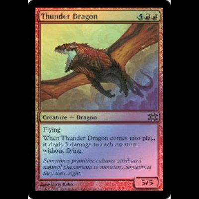 画像1: [FOIL] 雷のドラゴン/Thunder Dragon [V08]