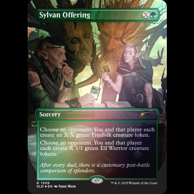 画像1: [FOIL] 森の捧げ物/Sylvan Offering [SLD]