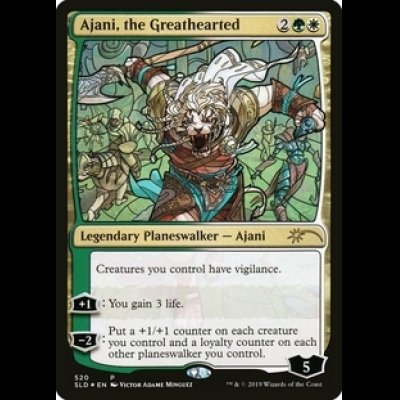 画像1: [FOIL] 寛大なる者、アジャニ/Ajani, the Greathearted [520] [SLD]