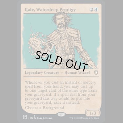 画像1: [ショーケース] ウォーターディープの多芸多才、ゲイル/Gale, Waterdeep Prodigy [CLB]