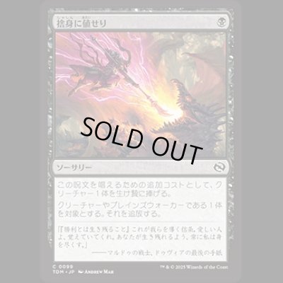 画像1: 捨身に値せり/Worthy Cost [TDM]