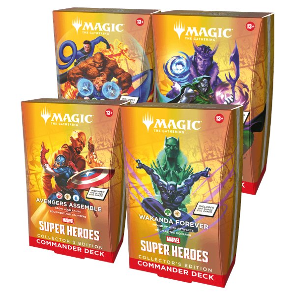 画像1: [予約] マジック：ザ・ギャザリング | マーベル スーパー・ヒーローズ Commander Decks Collector's Edition 4種セット (1)