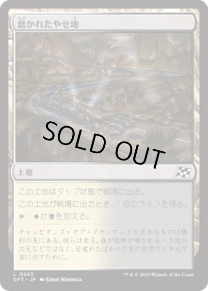 画像1: 磨かれたやせ地/Scoured Barrens [DFT] (1)