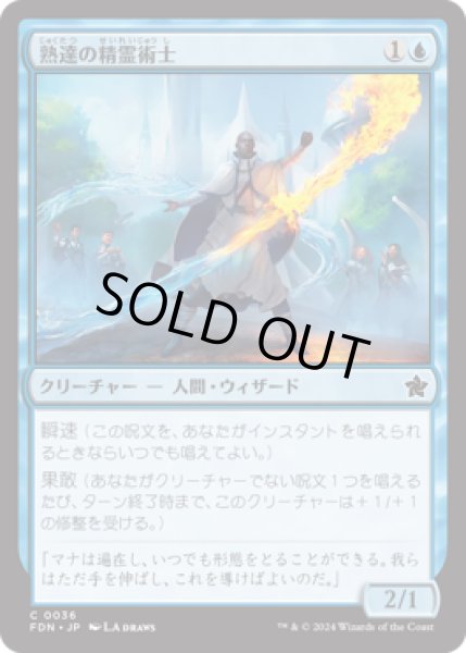 画像1: 熟達の精霊術士/Elementalist Adept [FDN] (1)