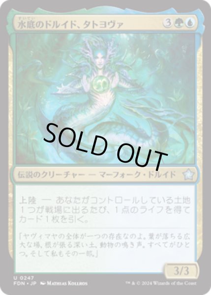 画像1: 水底のドルイド、タトヨヴァ/Tatyova, Benthic Druid [FDN] (1)