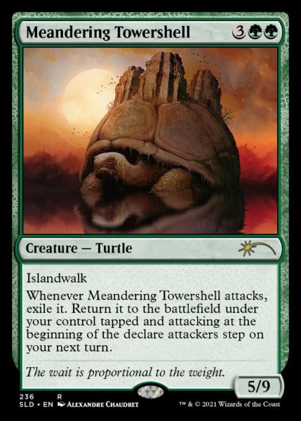 画像1: [FOIL] うねる塔甲羅/Meandering Towershell [SLD] (1)